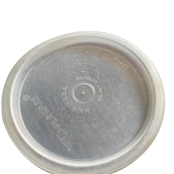 Set 3 Vintage Tupperware Clear Replacement Lids Model 295-14 u - Picture 2 of 3